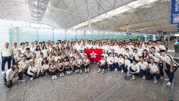 ​多圖 | 港隊出發杭州亞運 姚錦成莫宛螢任開幕禮持旗手