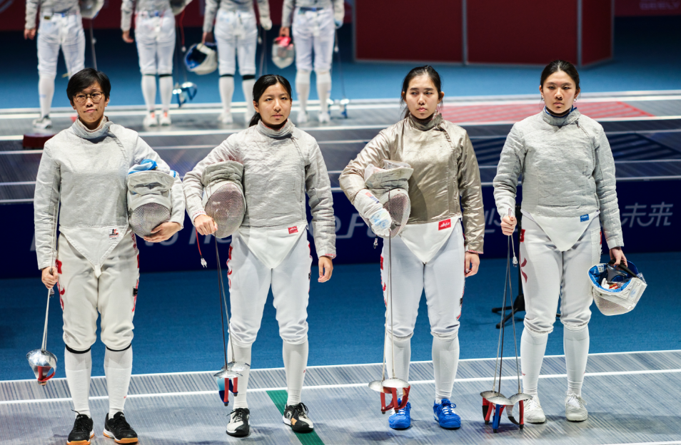 女佩團體賽8強負韓國 港劍擊隊1金1銀6銅收官