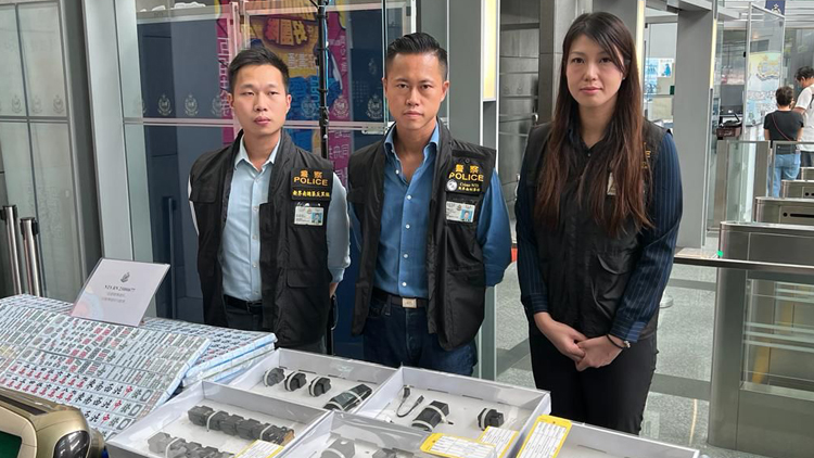 新界南總區展開犁庭掃穴反黑 破賭檔及毒窟共拘63人