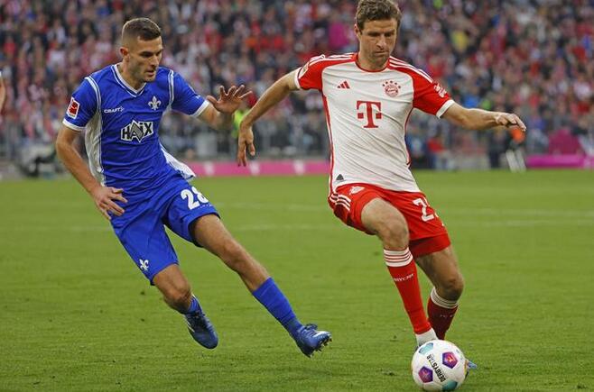 德甲綜合：拜仁8:0狂掃達姆施塔特登榜首 