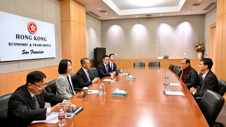 陳茂波向美企介紹香港營商環境 歡迎更多上中下游企業來港發展