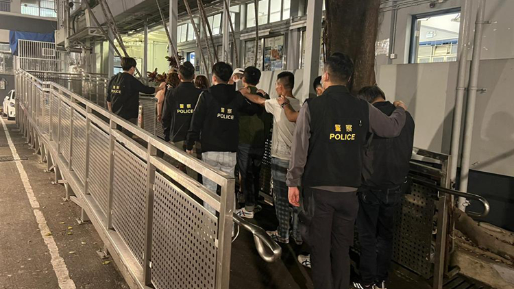 警方過去兩日於旺角展開大規模反黑行動 拘捕46人