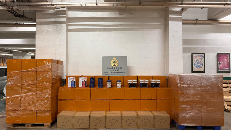 海關檢獲約85萬支懷疑私煙 市值約320萬元