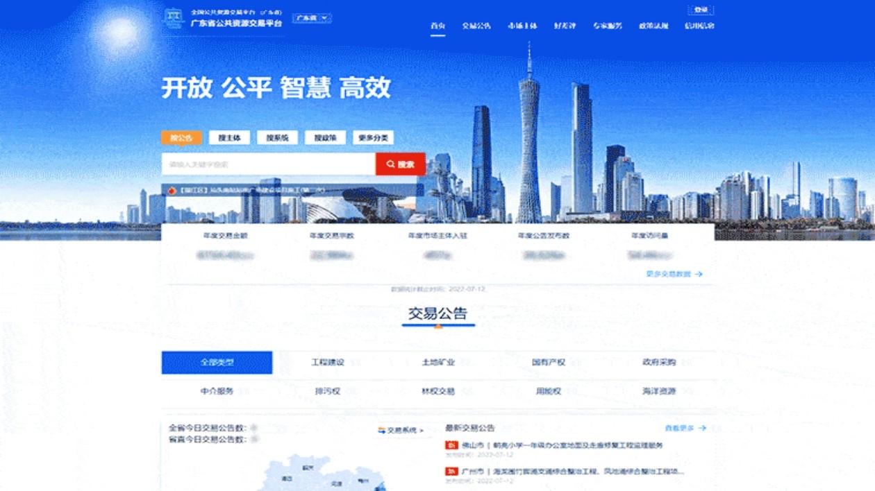 粵公共資源交易平台服務評估結果出爐 來看看哪些城市做得更好