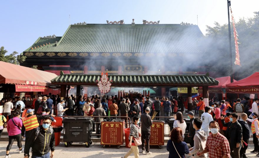 車公廟年三十晚及年初二晚通宵開放 限帶3支細香