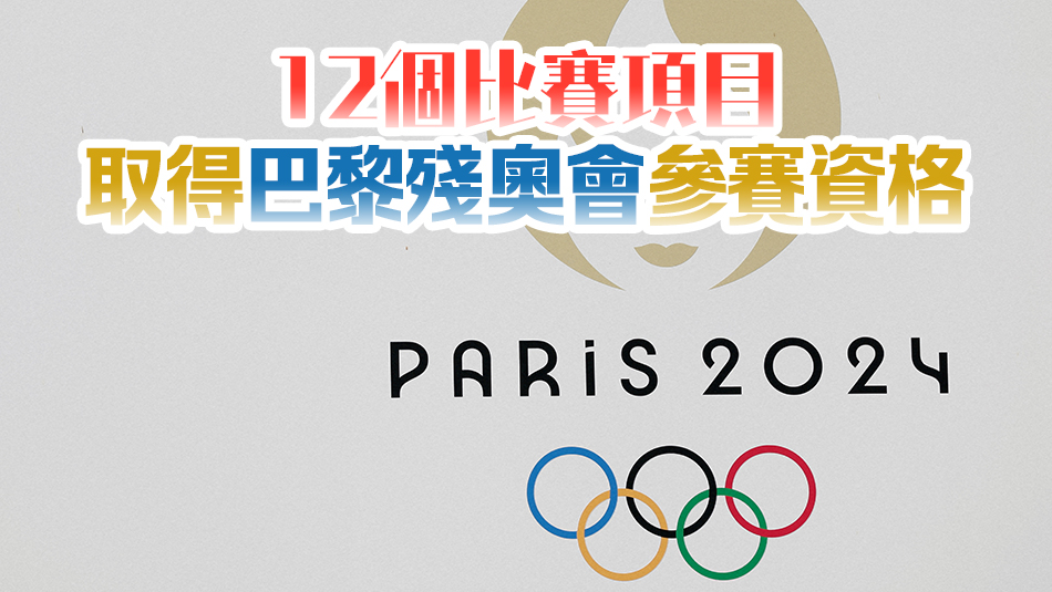 港隊15個比賽項目已取得巴黎奧運會入場券
