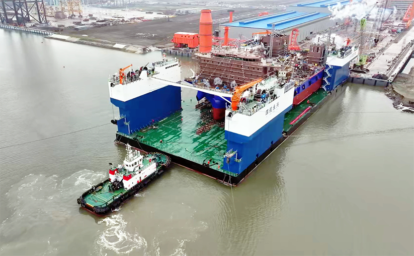 首戰告捷！「四航永興」號完成海上風電安裝平台浮裝運輸任務
