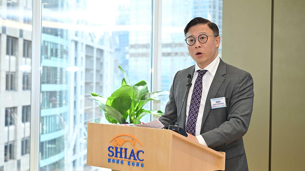 上海國際仲裁中心落戶香港 張國鈞：香港高端仲裁服務如虎添翼