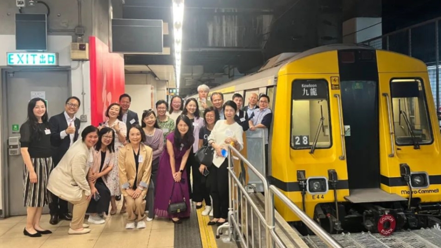 新聞聯理事會參觀港鐵「站見」鐵路展