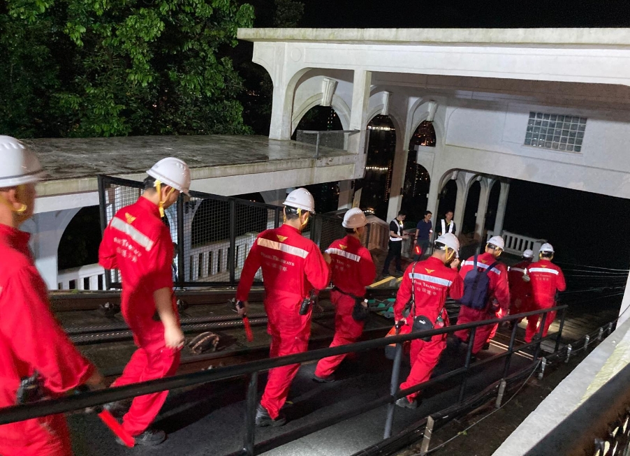山頂纜車站跨部門演習 加強重大事故應變能力