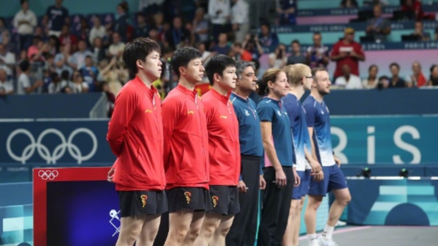 巴黎奧運 | 3-0戰勝法國隊 國乒男團晉級決賽