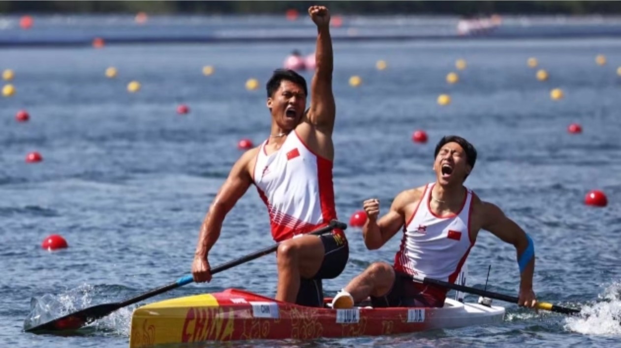 第26金！浙江省委省政府電賀男子雙人划艇500米奪冠