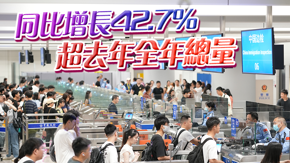 廣深港高鐵西九龍站口岸客流量今年已突破2000萬人次