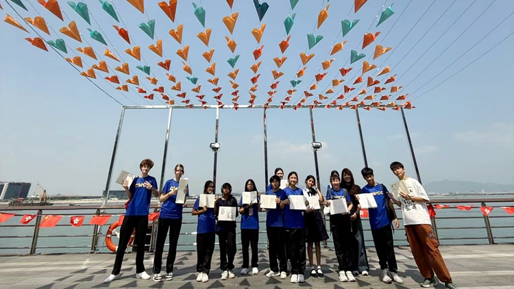 逾20名中學生率先體驗離島東涌東海濱長廊「打卡」新地標