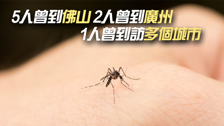 本港新增8宗登革熱個案 病人潛伏期內均曾到廣東省