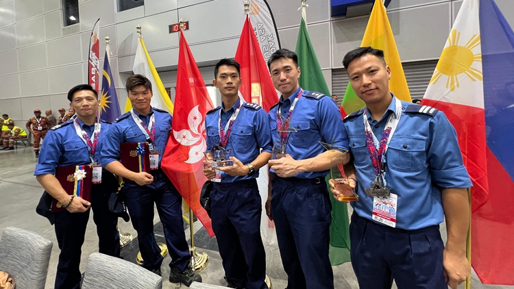 馬來西亞國際救援挑戰賽 消防處勇奪全場總冠軍