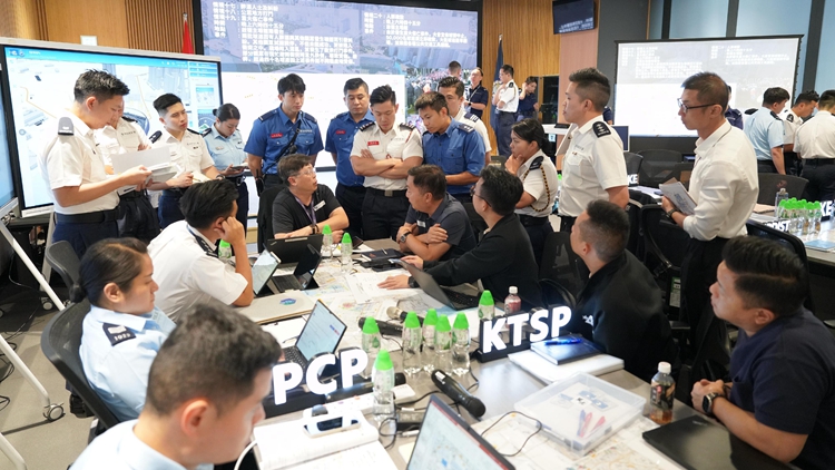 警方舉行跨部門桌上演練 加強啟德體育園應對緊急情況的協作及應變能力