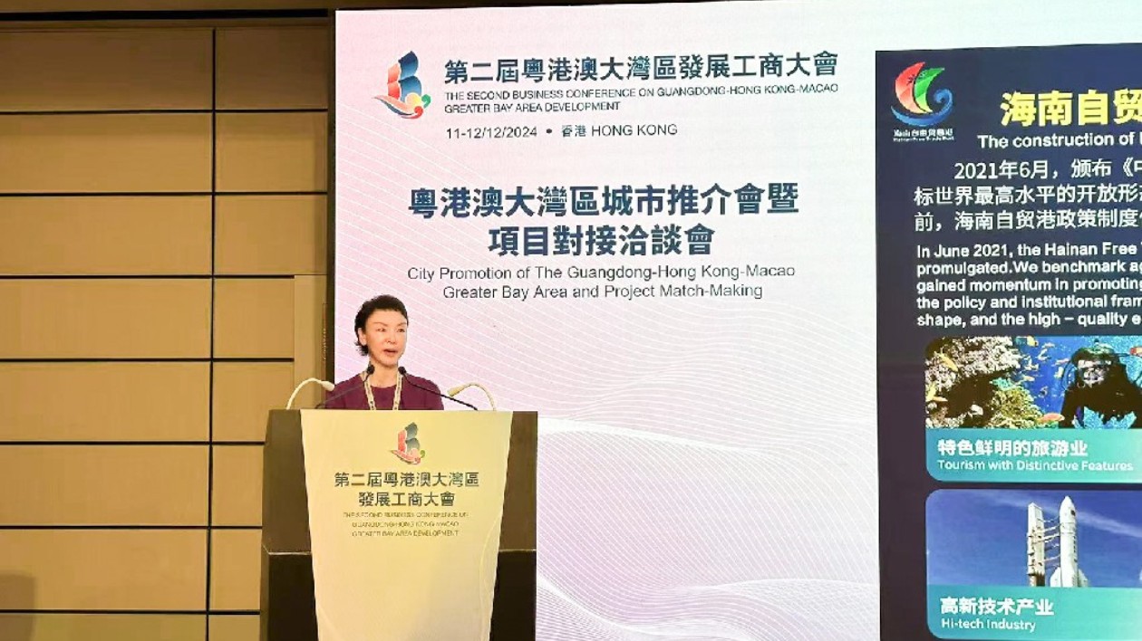 粵港澳大灣區發展工商大會|海南貿促會推介自貿港发展机遇