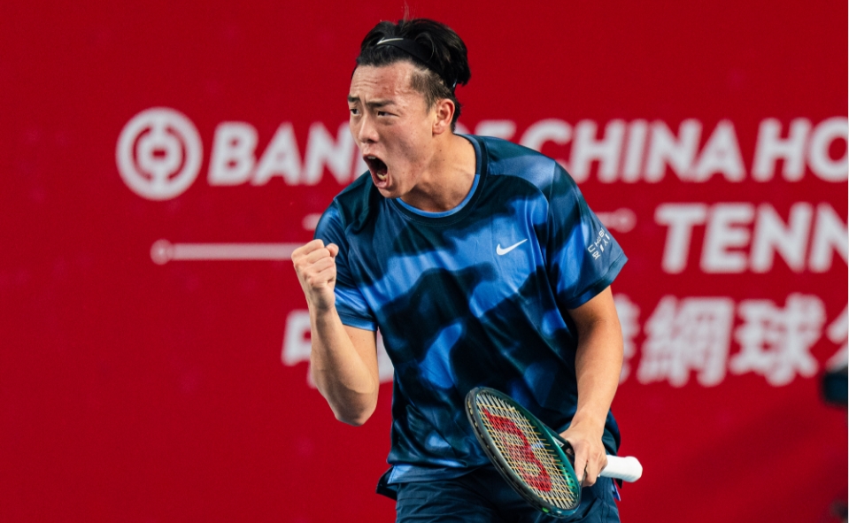 有片丨【ATP香港網球賽第2日賽事】力戰不敵商竣程 黃澤林:已做到最好無遺憾
