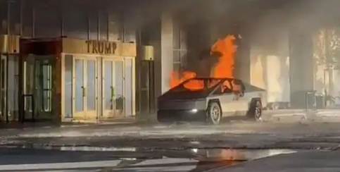 拉斯維加斯特朗普酒店門前電動汽車爆炸致1死7傷 