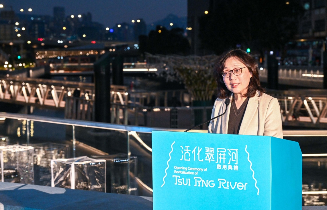 觀塘翠屏河完成活化 甯漢豪：屬實踐「河畔城市」最佳例證