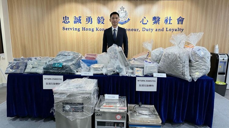 警破新蒲崗毒品儲存倉 拘1男 檢值610萬元大麻花