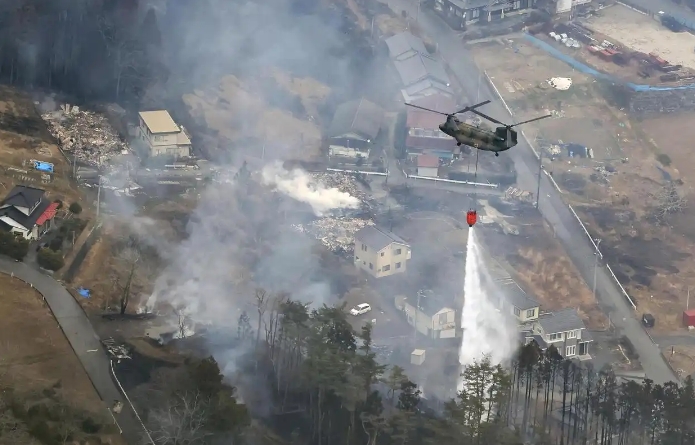 日本大船渡市山火持續 過火面積已達2100公頃