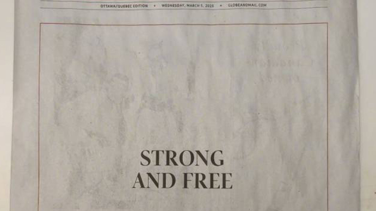 加拿大報紙頭版「開天窗」抗議美關稅戰
