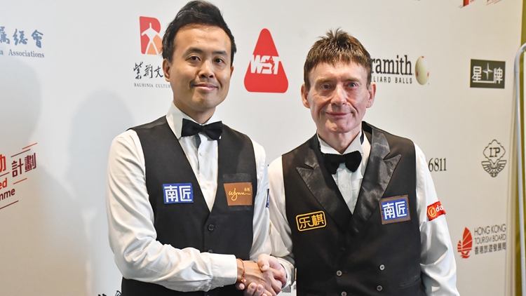 傅家俊啟德體藝館參加表演賽 冀香港日後舉辦桌球大賽