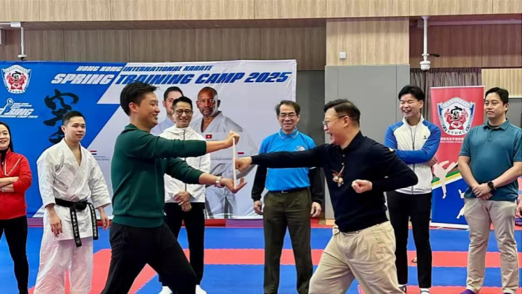 張國鈞出席國際空手道訓練營活動  冀各地好手與香港健兒砥礪切磋
