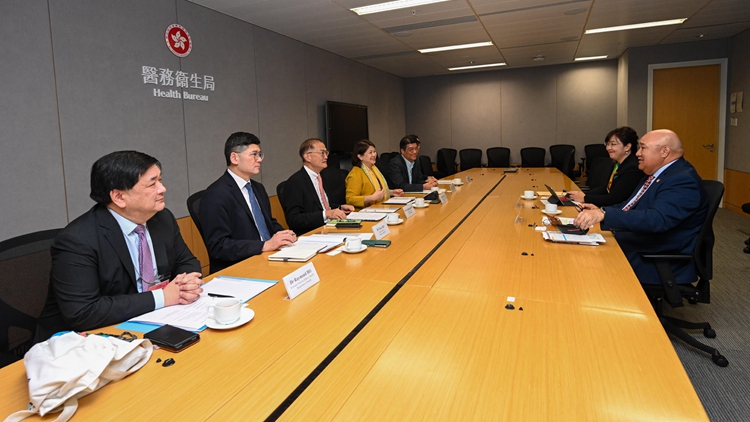 盧寵茂晤世衞西太平洋區域主任 強調積極支持世衞應對公共衞生挑戰