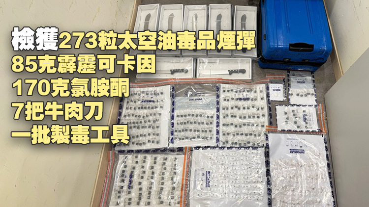 警破藍田邨毒品倉 檢值28萬元毒品及牛肉刀 拘2人