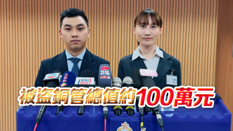 涉盜竊公園銅喉2500米 5男女被捕