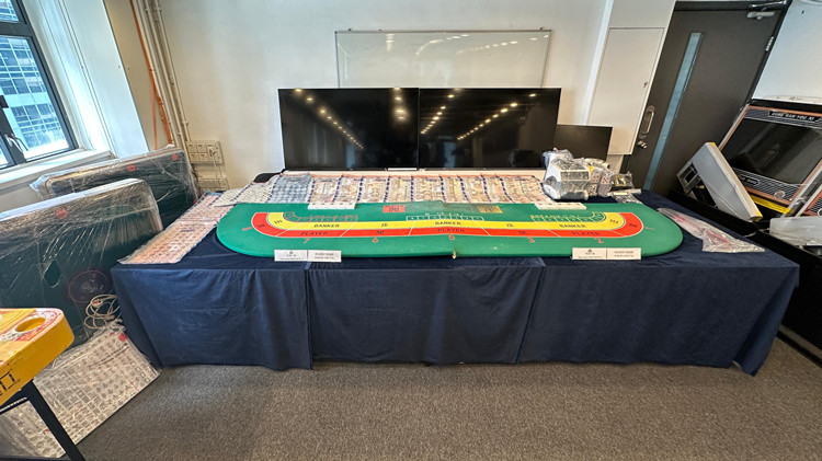 警方打擊港島黑社會行動  拘74人檢160萬元毒品