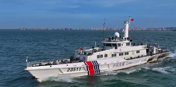 中國海警艦艇編隊在釣魚島領海巡航