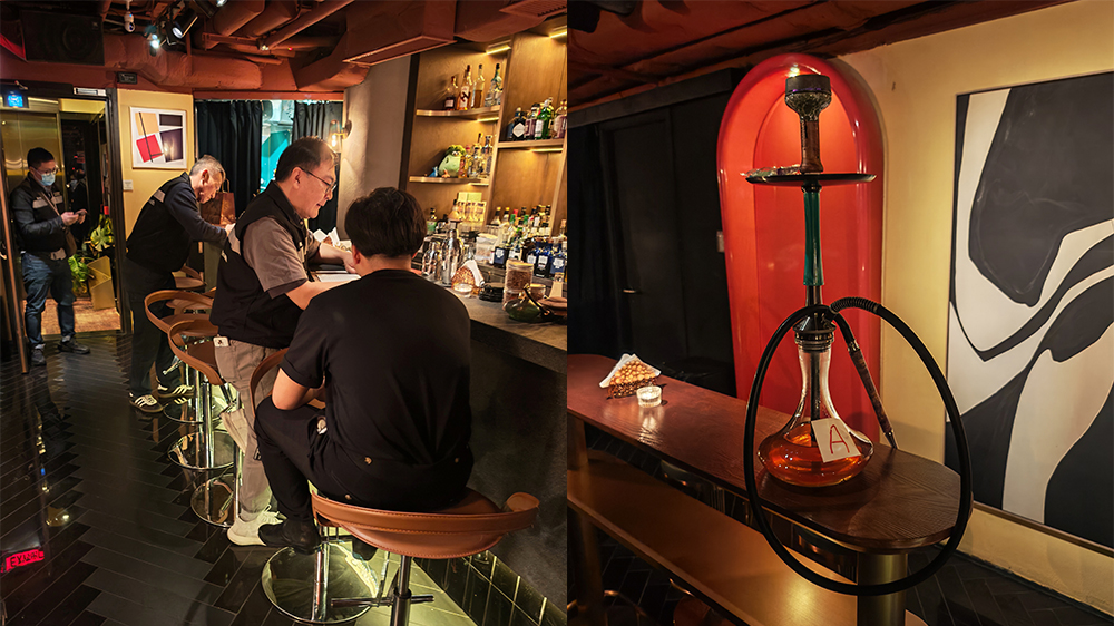 衞生署中區嚴打非法吸食水煙 發出2張罰單