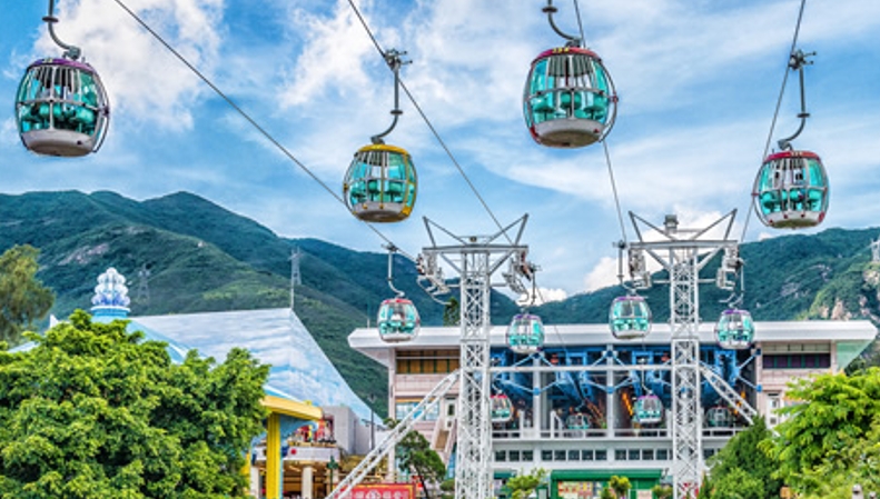 海洋公園登山纜車及山上高峰樂園已恢復運作