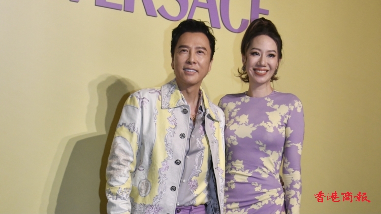 有片丨甄子丹 汪詩詩 夫妻檔現身時裝活動