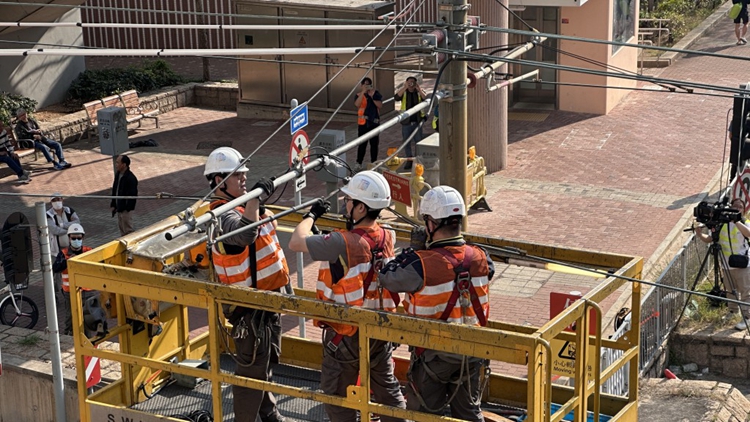 追蹤報道｜受損電纜完成修復 輕鐵天悅站服務陸續回復正常