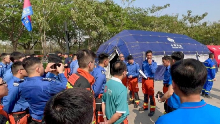 緬甸救援丨特區救援隊抵達災區 會和國家隊分工搜救