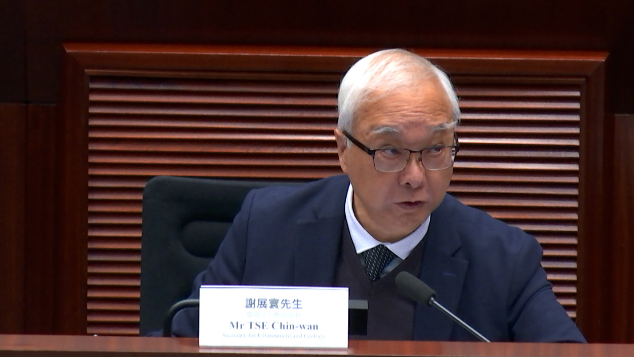 謝展寰：本港空氣質素和水質均已大幅改善 三區排水口污染量大減9成