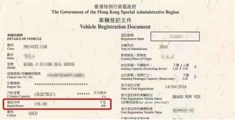 運流局：調整電動私家車牌照費架構 下周五提交立法會諮詢