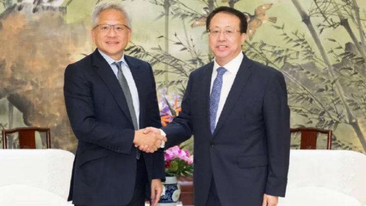 上海市市長龔正會見英偉達總裁兼首席執行官黃仁勛