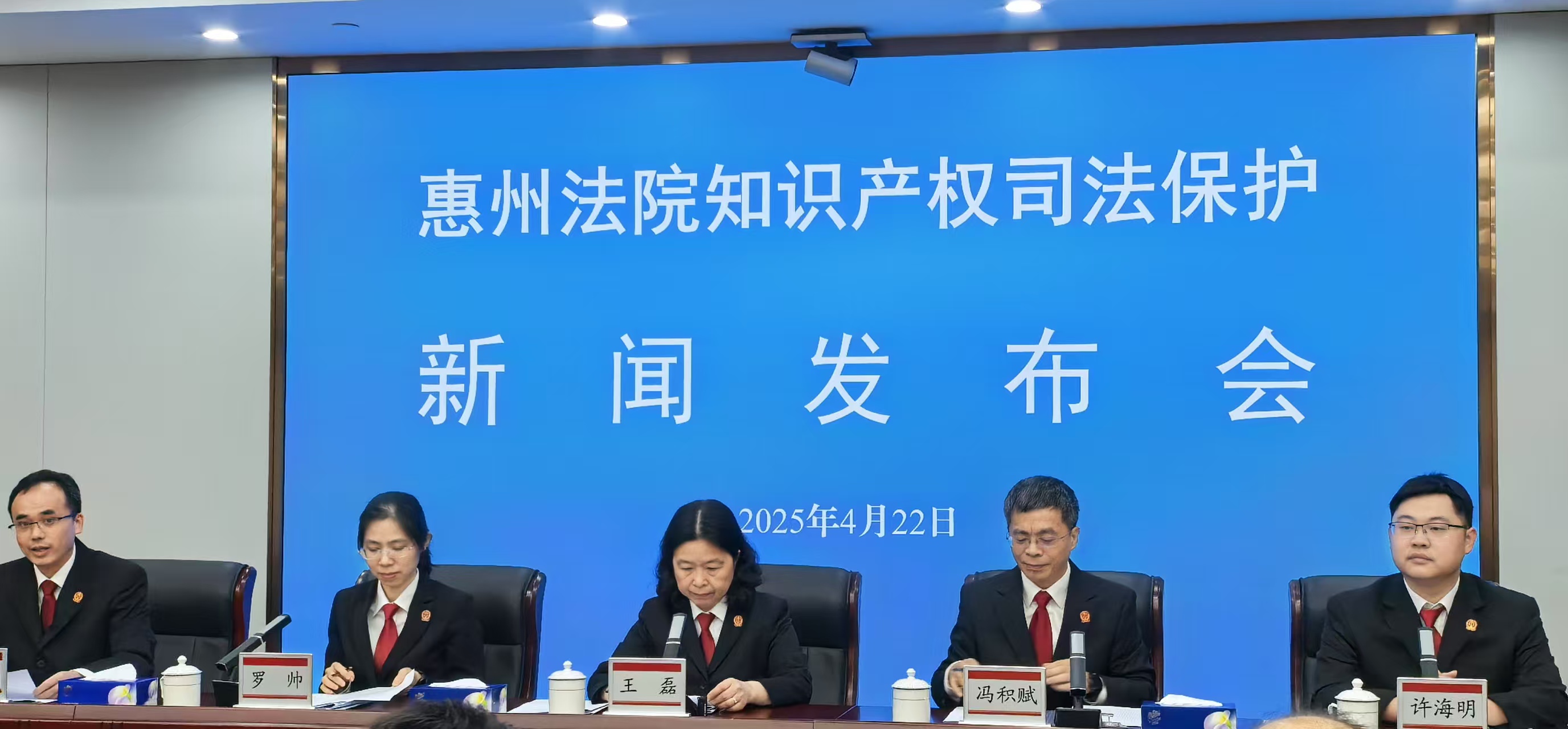 2024年惠州法院審結知識產權案1040件