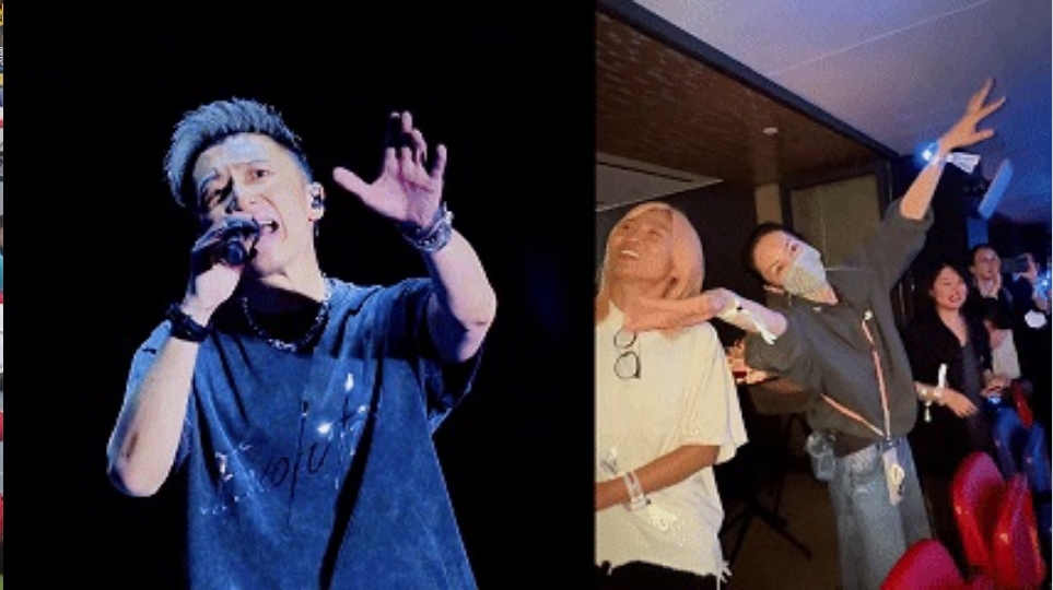 有片｜【娛樂】霆鋒台上唱定情《玉蝴蝶》 王菲台下翩翩起舞