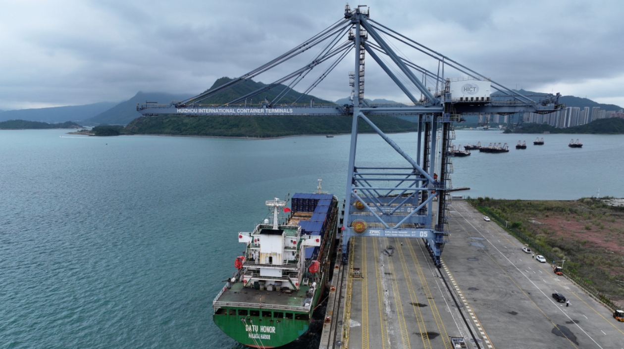 有片︱惠州三部門協同保障惠州-越南海防海上國際航線首航