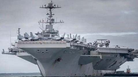 美國「杜魯門」號航母一戰機墜海 胡塞武裝發視頻表功