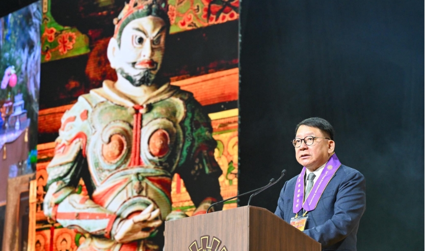 陳國基參加浴佛大典 指愛與善讓香港更加美好