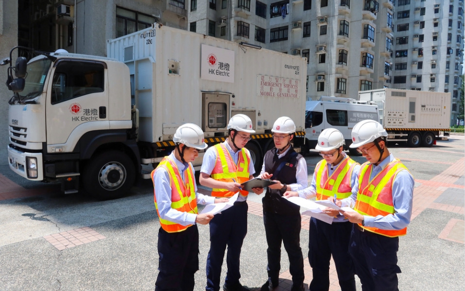 港燈舉行緊急復電演練