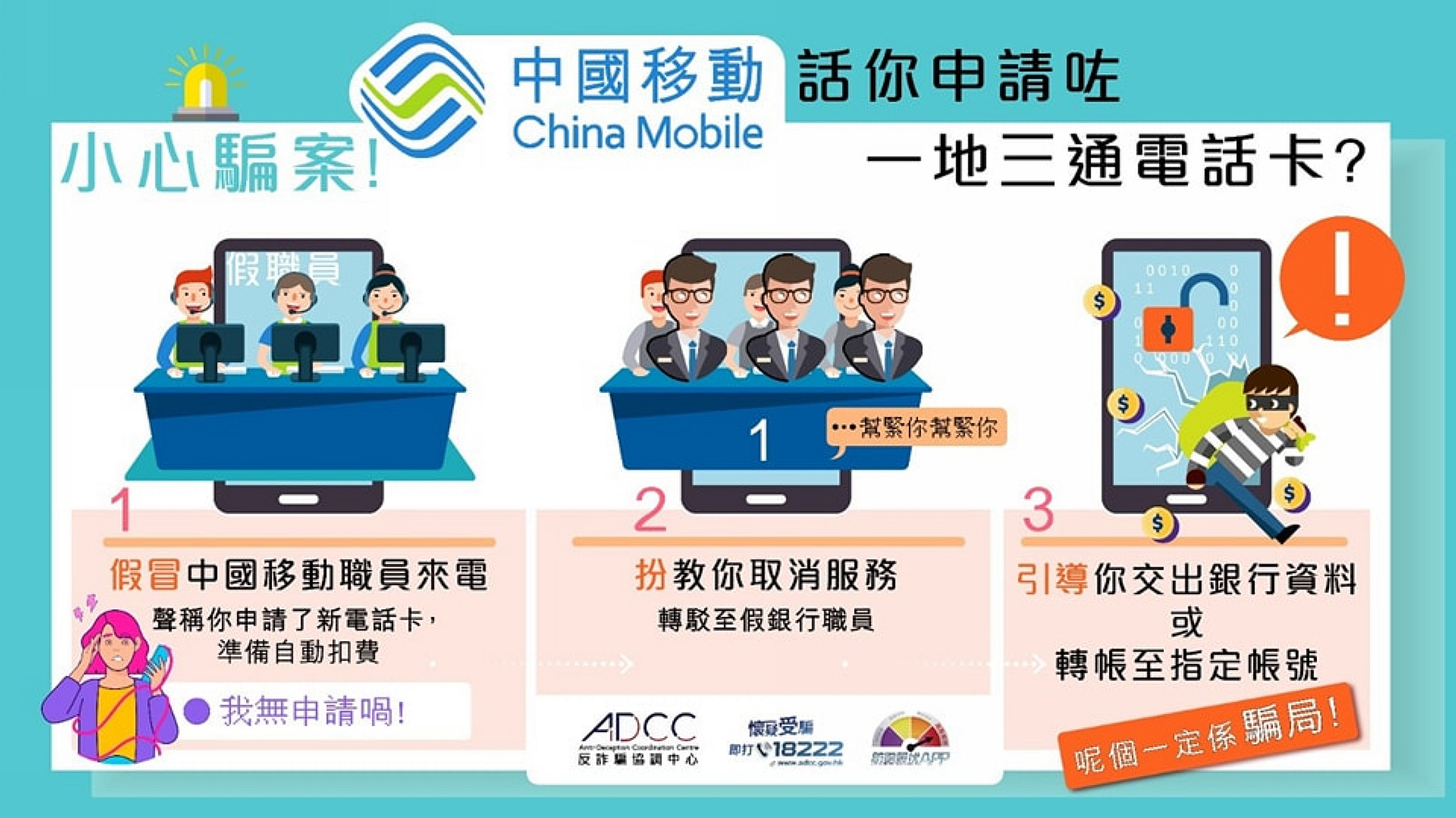 假冒電訊商職員騙局 警方提醒謹防「白撞電話」